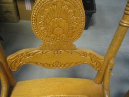 2 Cane Seat Chairs & 1 Spindle back Cane Seat Chair