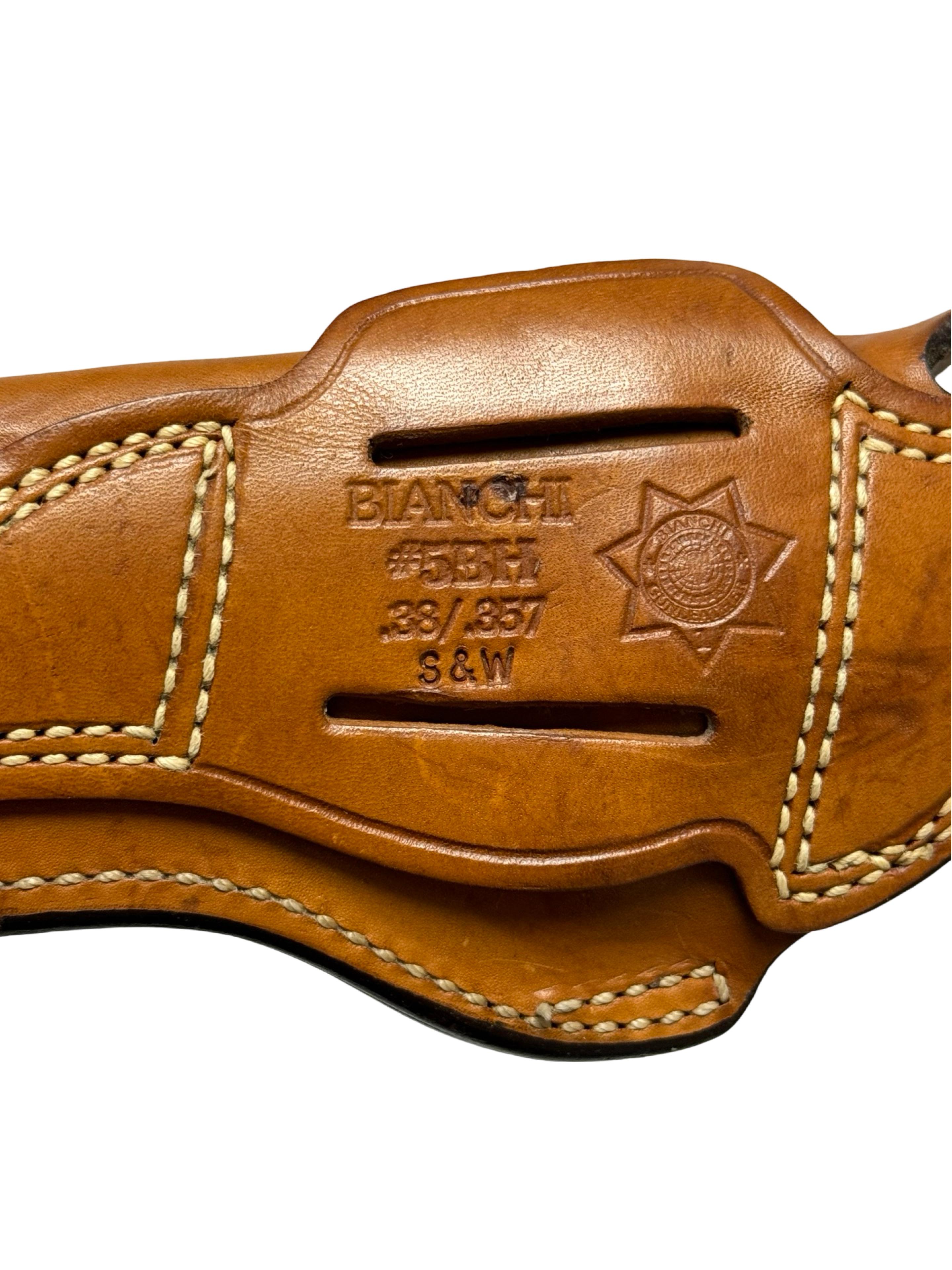 Excellent Bianchi #5BH .38/.357 S&W Leather Holster