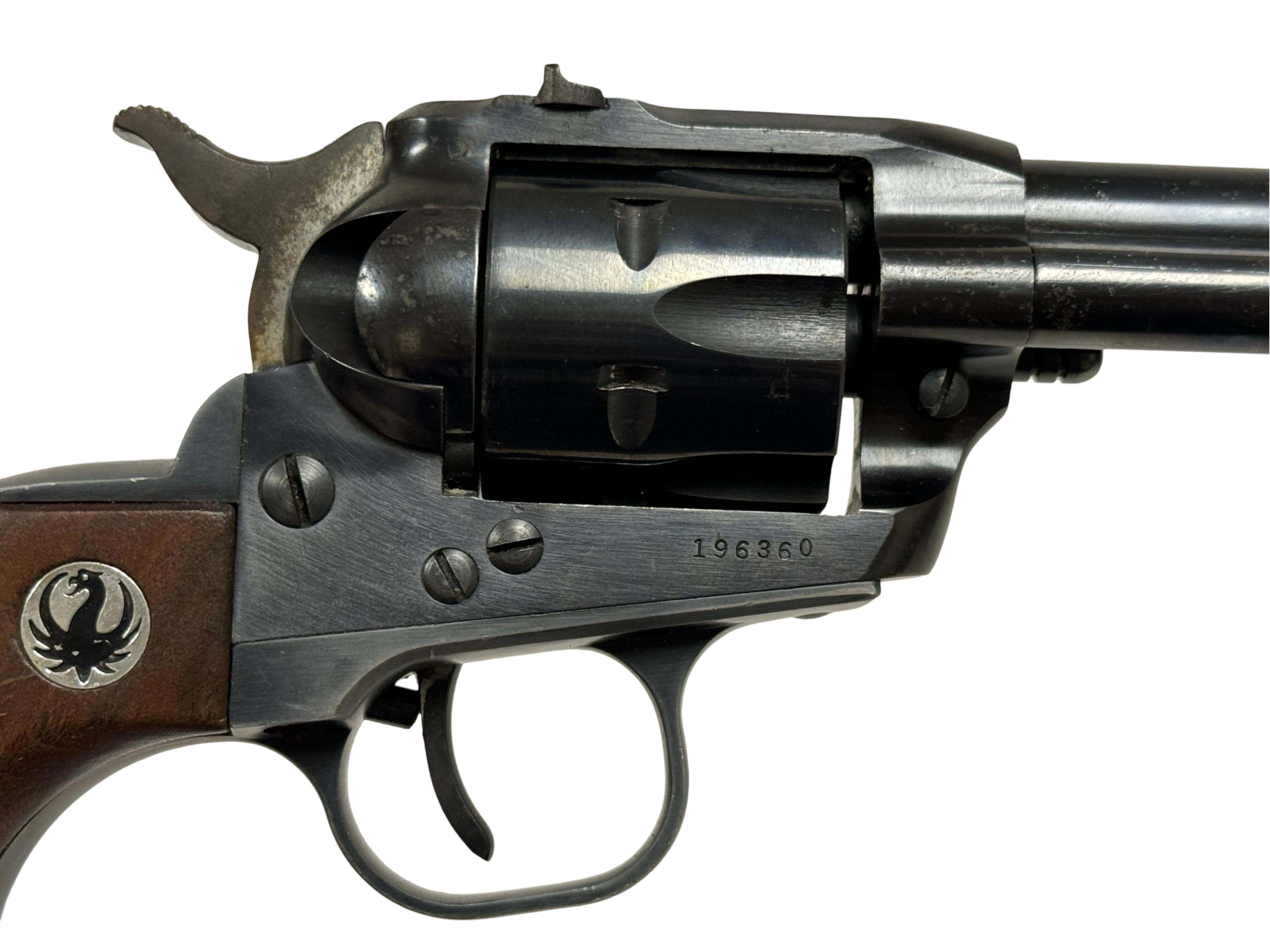 Excellent 1962 Ruger .22 CAL. Single-Six Three-Screw Convertible Revolver with (2) Cylinders
