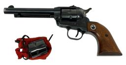 Excellent 1962 Ruger .22 CAL. Single-Six Three-Screw Convertible Revolver with (2) Cylinders