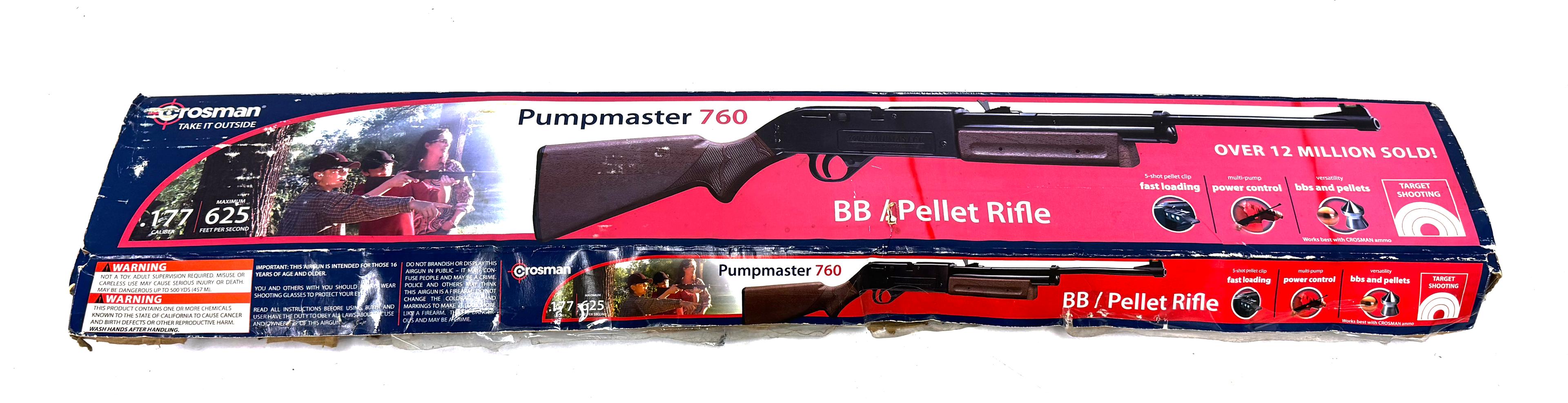 Crosman Pump Master 760 BB/Pellet Rifle in Box