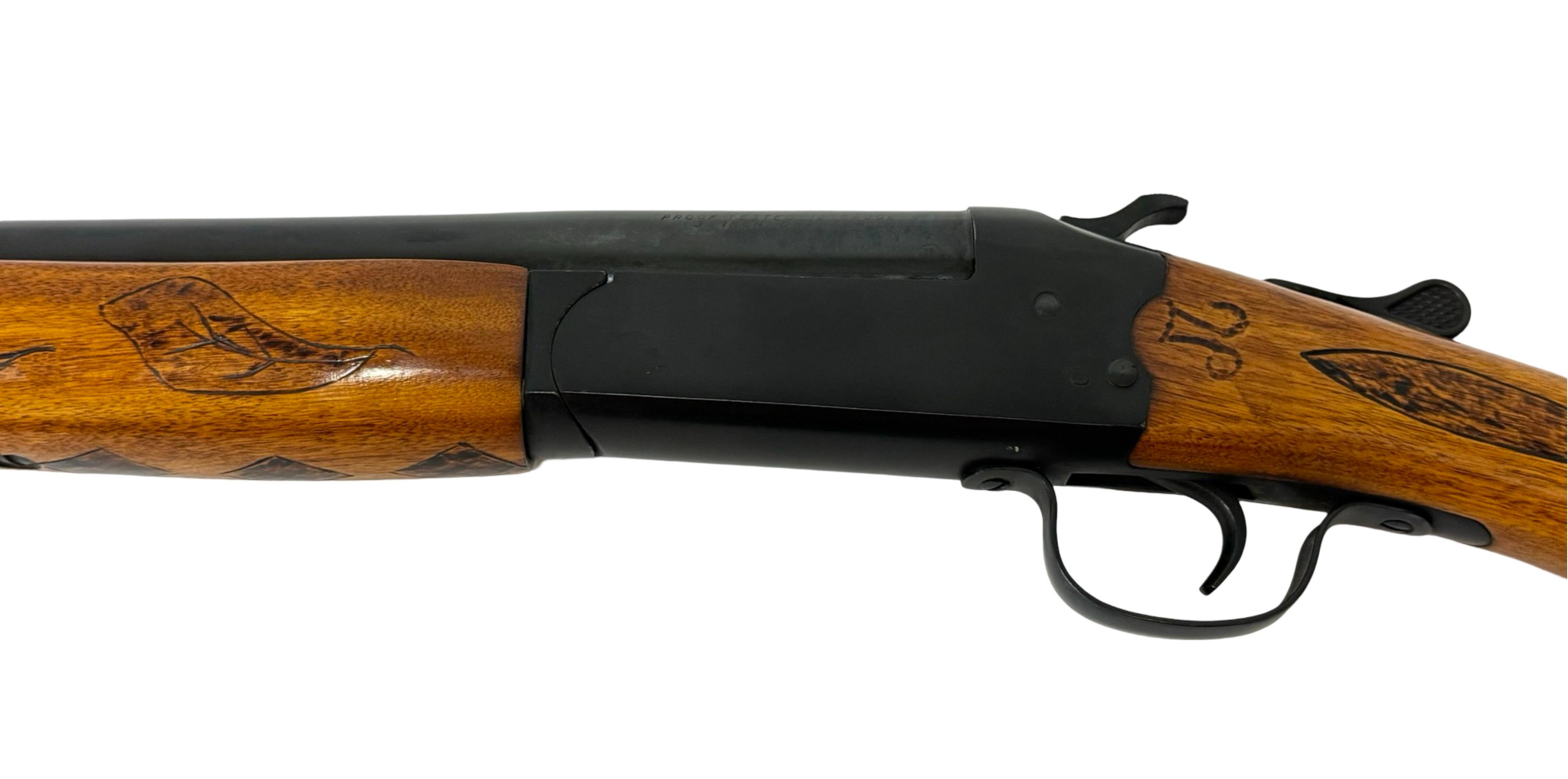 Revelation Model 350A 12 GA. Single Shotgun w/ Engraved Stock