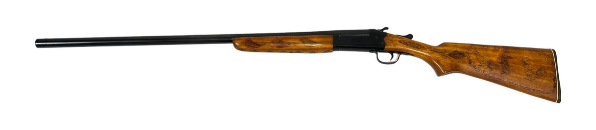 Revelation Model 350A 12 GA. Single Shotgun w/ Engraved Stock