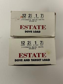 NIB (45) Shotshells of 12GA. 2 and 3/4" 7.5-Shot Estate Dove and Target Load Ammunition