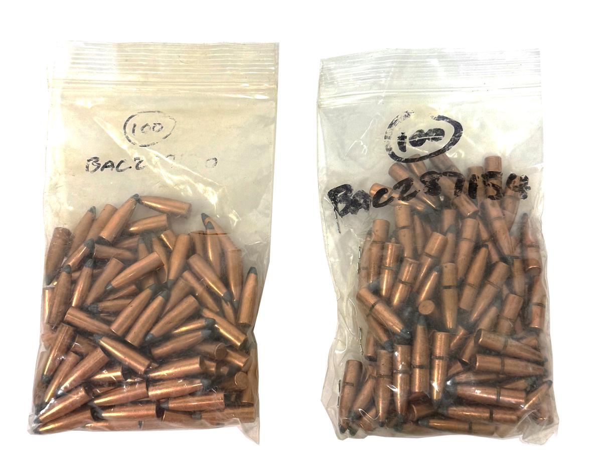 100qty. .287” Dia. 154gr. Spitzer JSP Bullet and 100 Other for Reloading