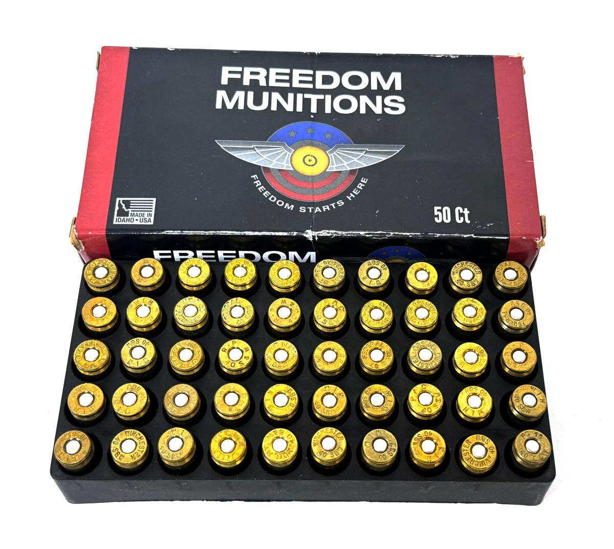 50rds. Of .40 S&W 165gr. RNFP Remanufactured Freedom Munitions Ammo