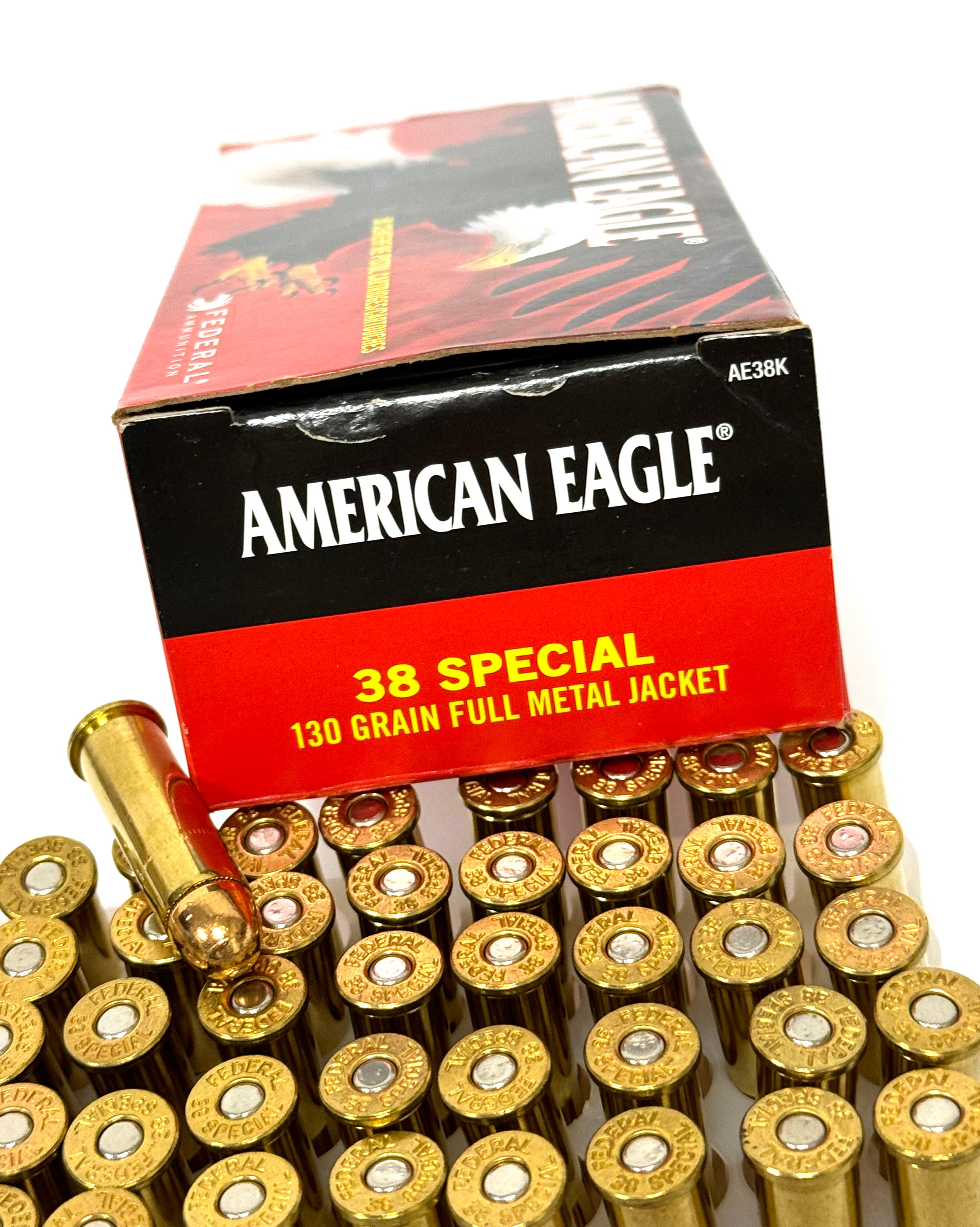 NIB 50rds. Of .38 SPL. 130gr. FMJ Federal American Eagle Ammunition