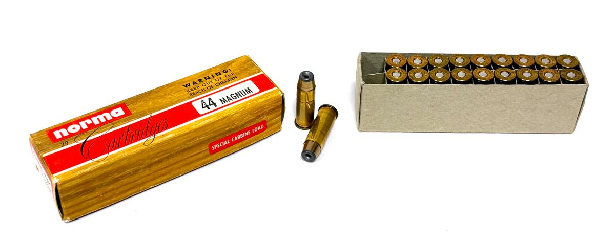 NIB 20rds. Of .44 MAGNUM (Special Carbine Load) 236gr. HP Norma Ammunition