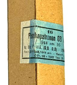 Rare Sealed 16 Rounds of Collectible WWII 1944 German 9mm Ammunition