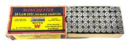 NIB 50rds. Of .38 S&W SPL. Mid-Range Sharp Corner Match 148gr. Winchester Ammunition 