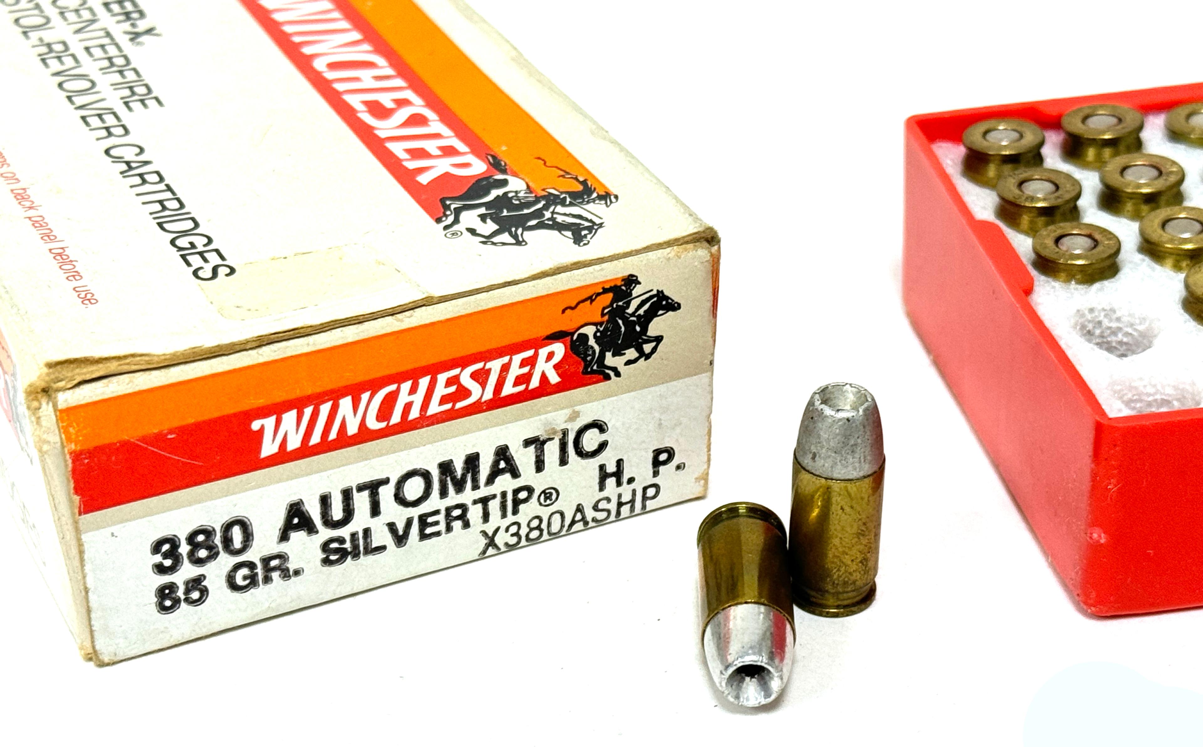 NIB 50rds. Of .380 AUTO 85gr. Silvertip HP Winchester Ammunition