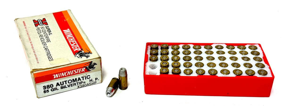 NIB 50rds. Of .380 AUTO 85gr. Silvertip HP Winchester Ammunition