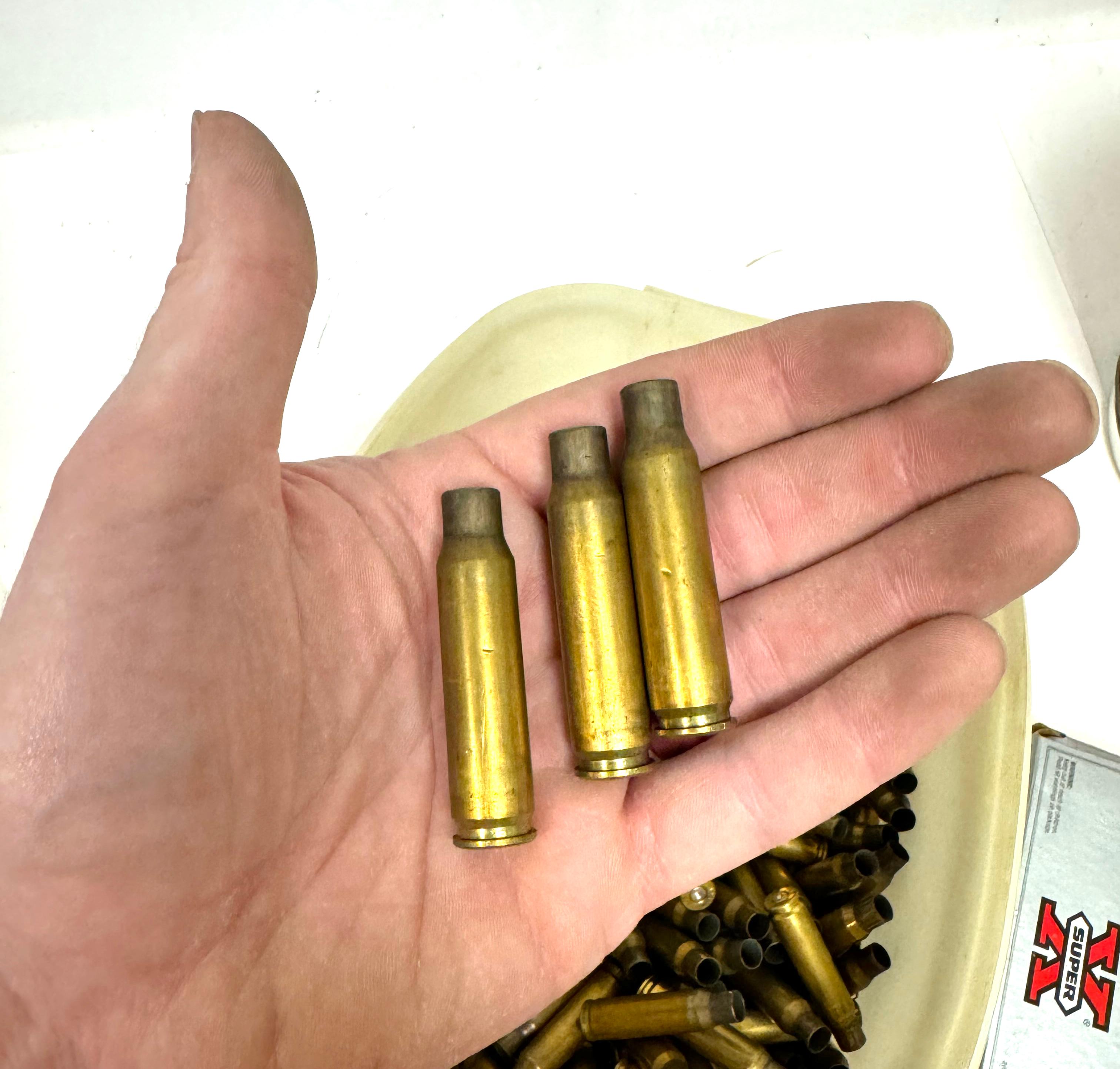 Approximately 19.5 Lb. 7.62x51mm (.308) & .30-06 SPRG. Shot Brass Shells for Reloading 