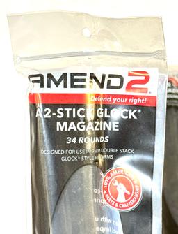 NIB (5) Amend2 34rd. A2-Stick Glock 9mm Magazines