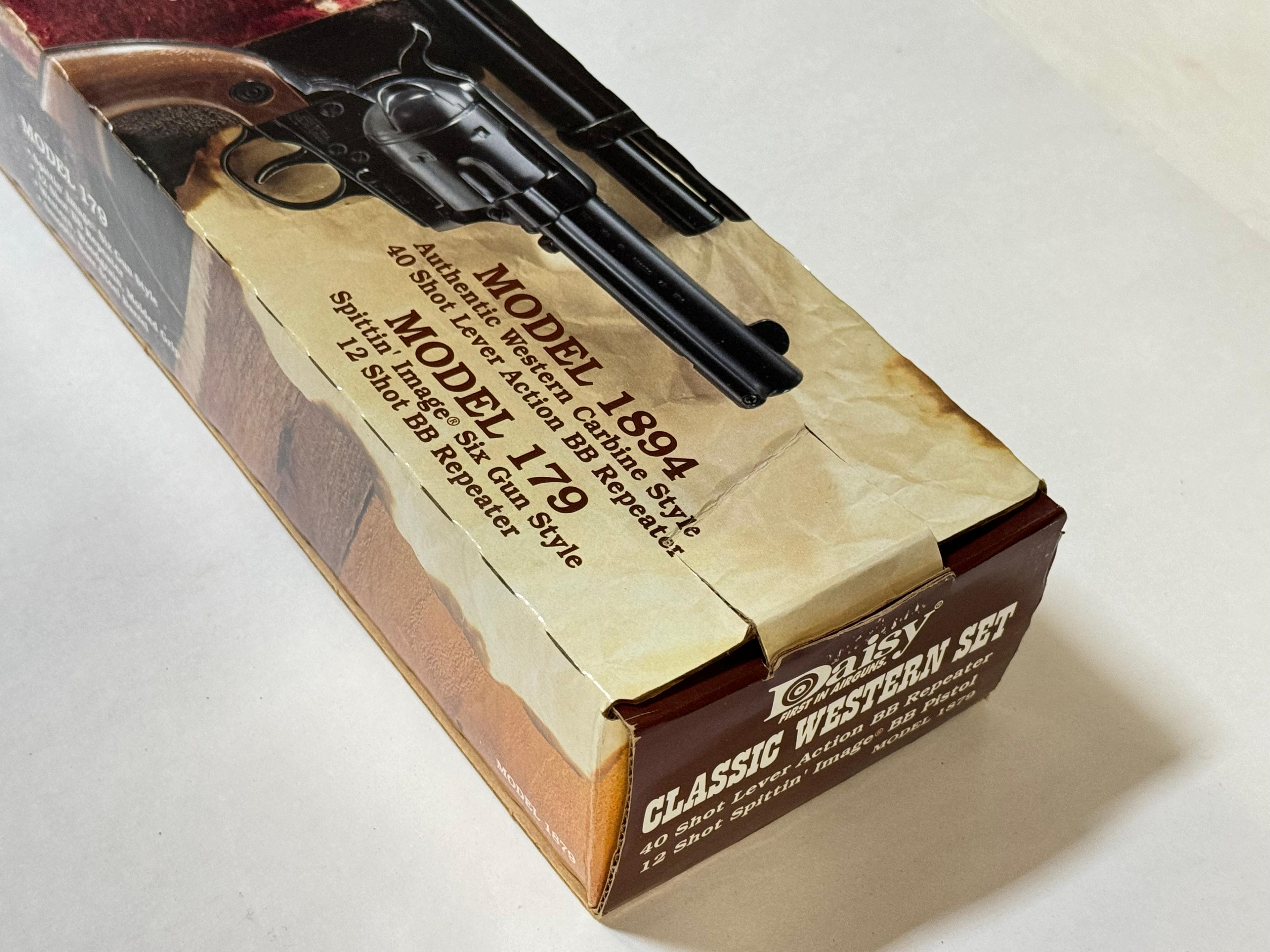 NIB Daisy Classic Western Set - Model 1894 Lever Action and Model 179 “Peacemaker” Revolver