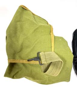 Gun Show Backpack, Carry Bag, and Green Duffel Bag