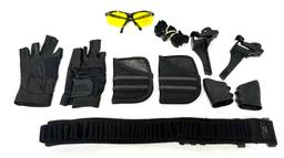 Misc. Shooting Lot - Cartridge Belt, Gloves, Speed Loaders, & More!