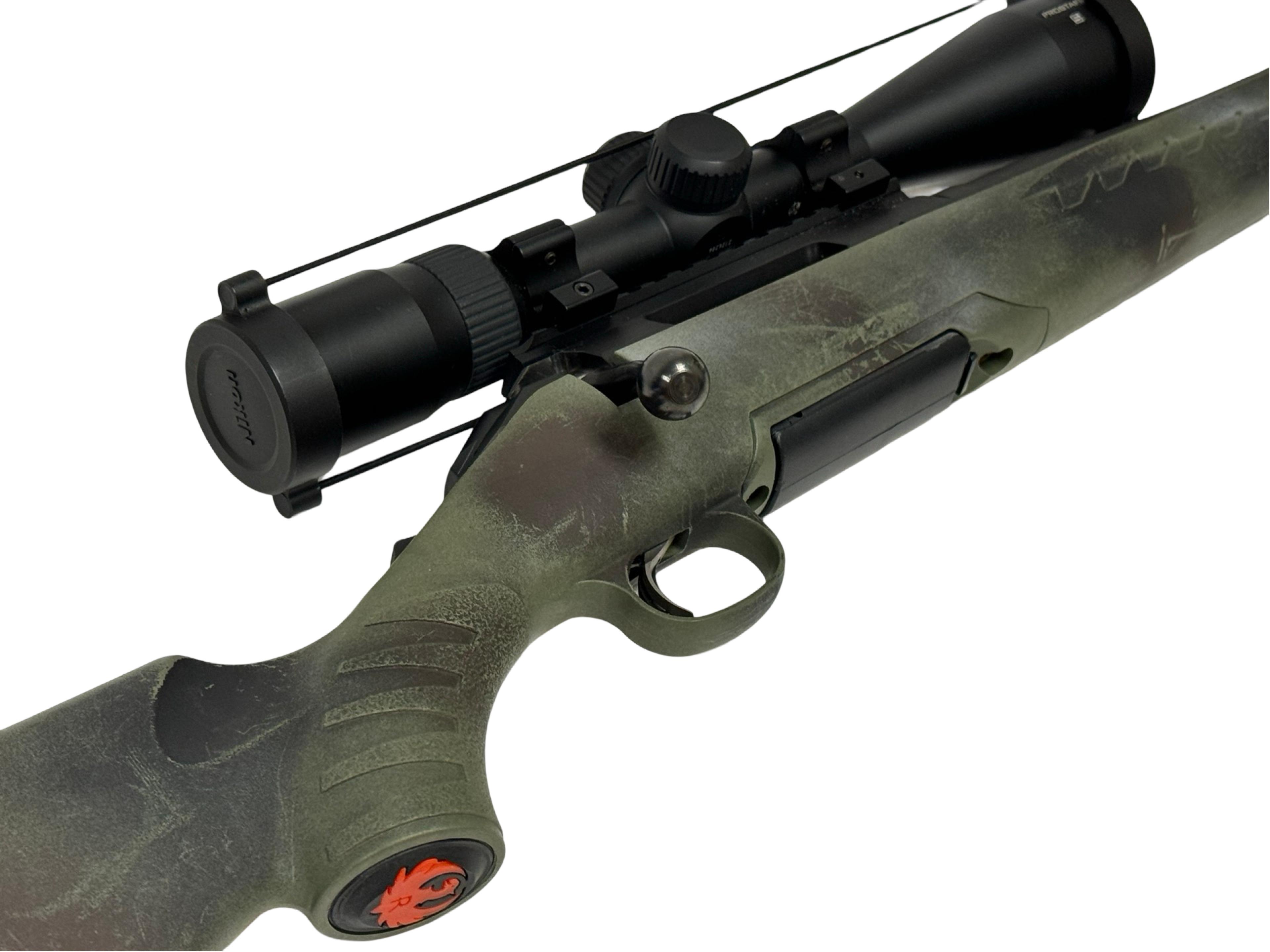 LNIB Ruger American Predator 6.5 CM Bolt Action Rifle with Nikon Prostaff 3.5-14x40 Scope