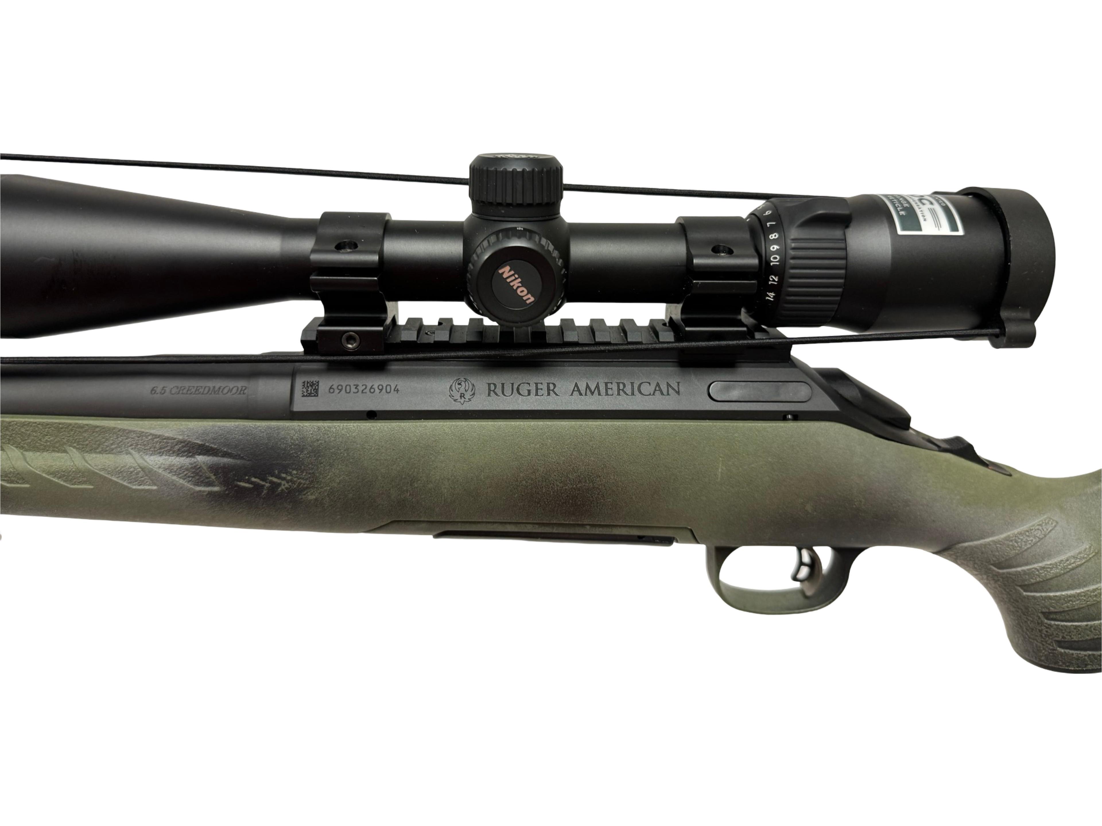 LNIB Ruger American Predator 6.5 CM Bolt Action Rifle with Nikon Prostaff 3.5-14x40 Scope
