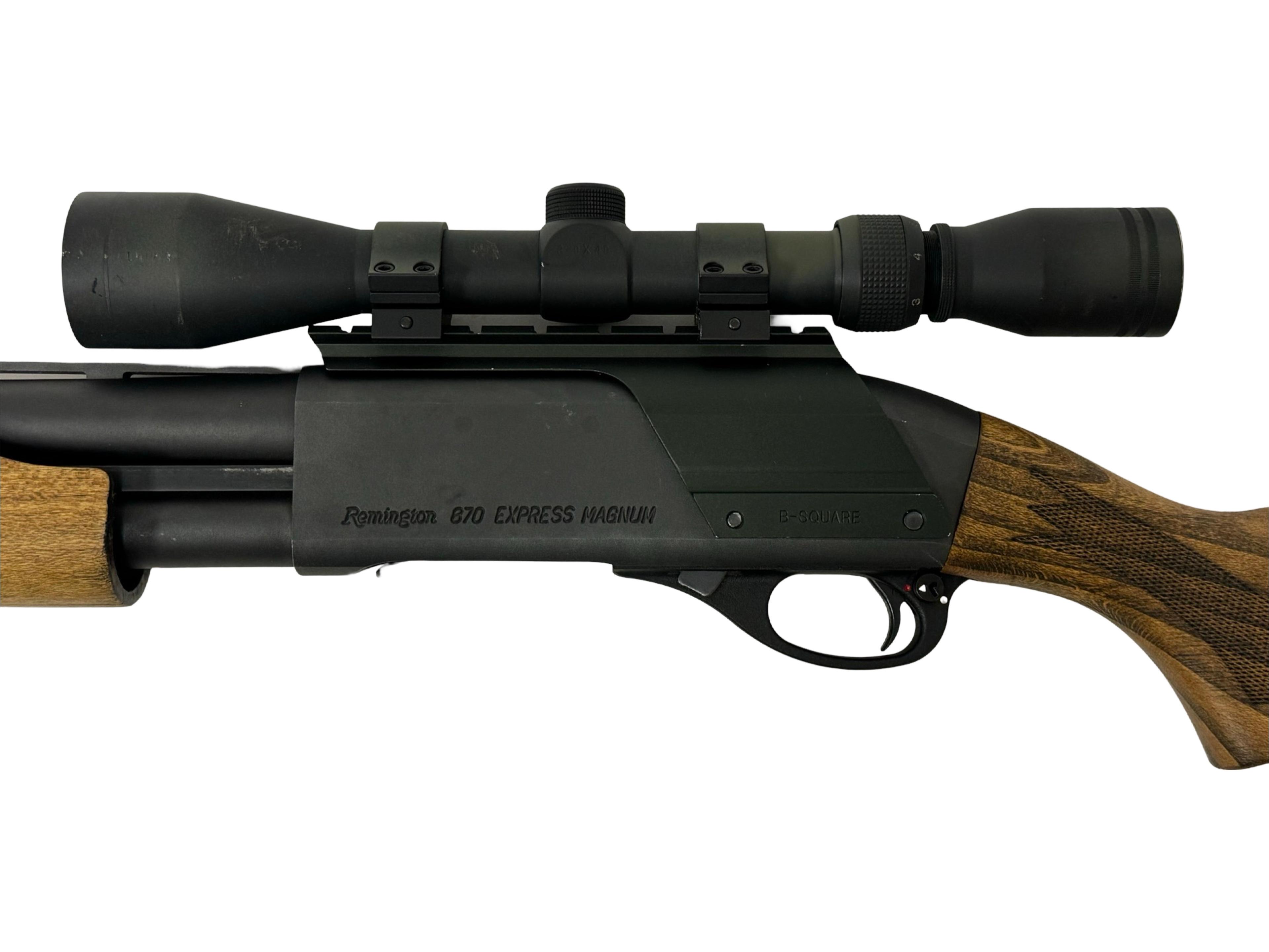 Excellent Remington 870 Express Magnum 12 GA. Pump Action Turkey Hunting Shotgun with Scope