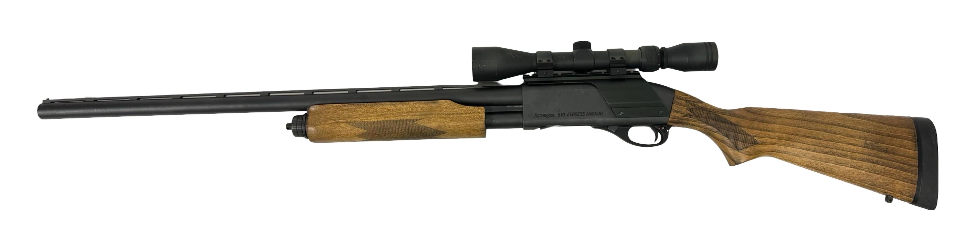 Excellent Remington 870 Express Magnum 12 GA. Pump Action Turkey Hunting Shotgun with Scope