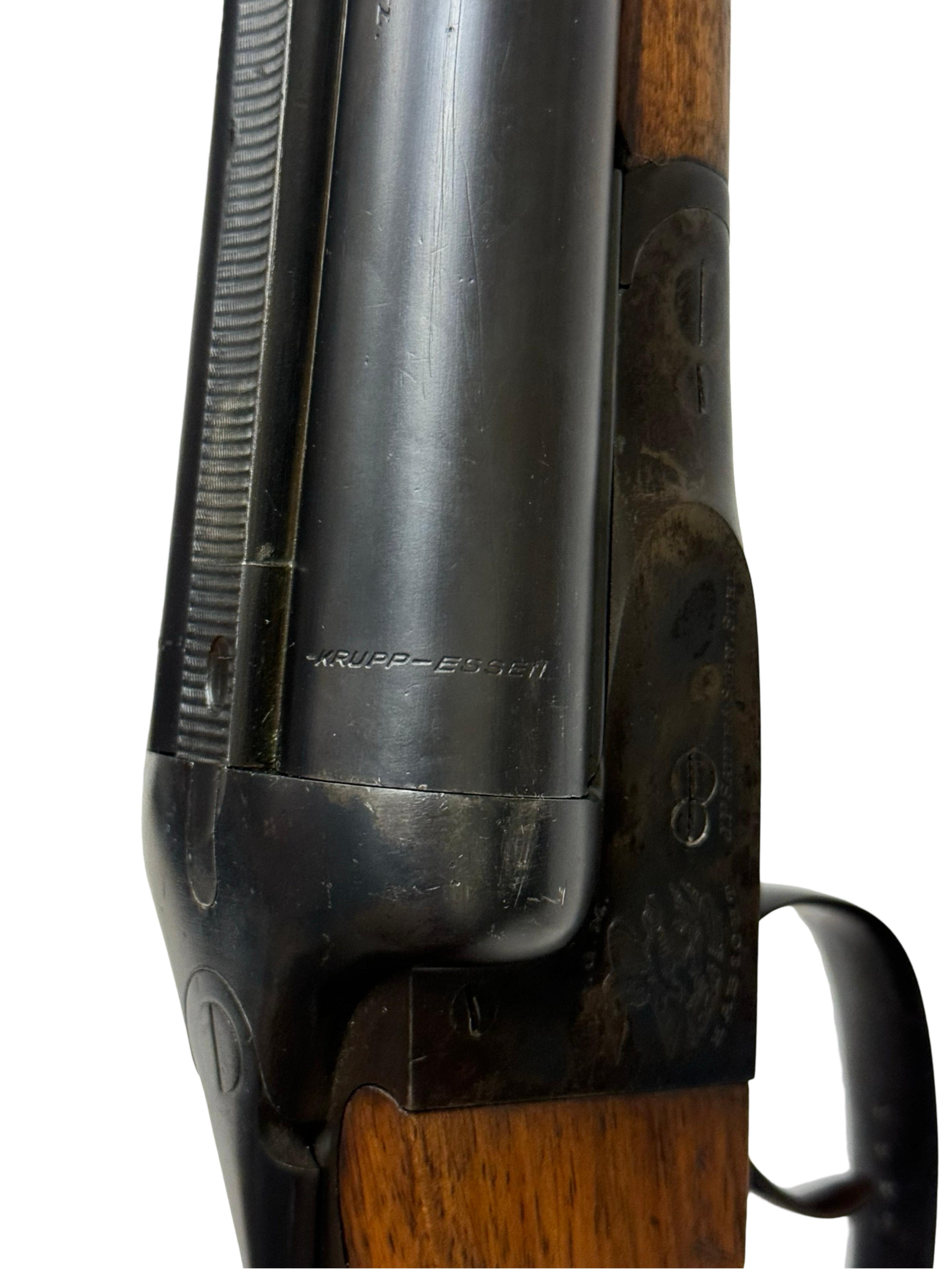 Excellent Pre-War JP Sauer & Sohn DRGM HABICHT SXS 12 GA. Double Barrel Hammerless Boxlock Shotgun