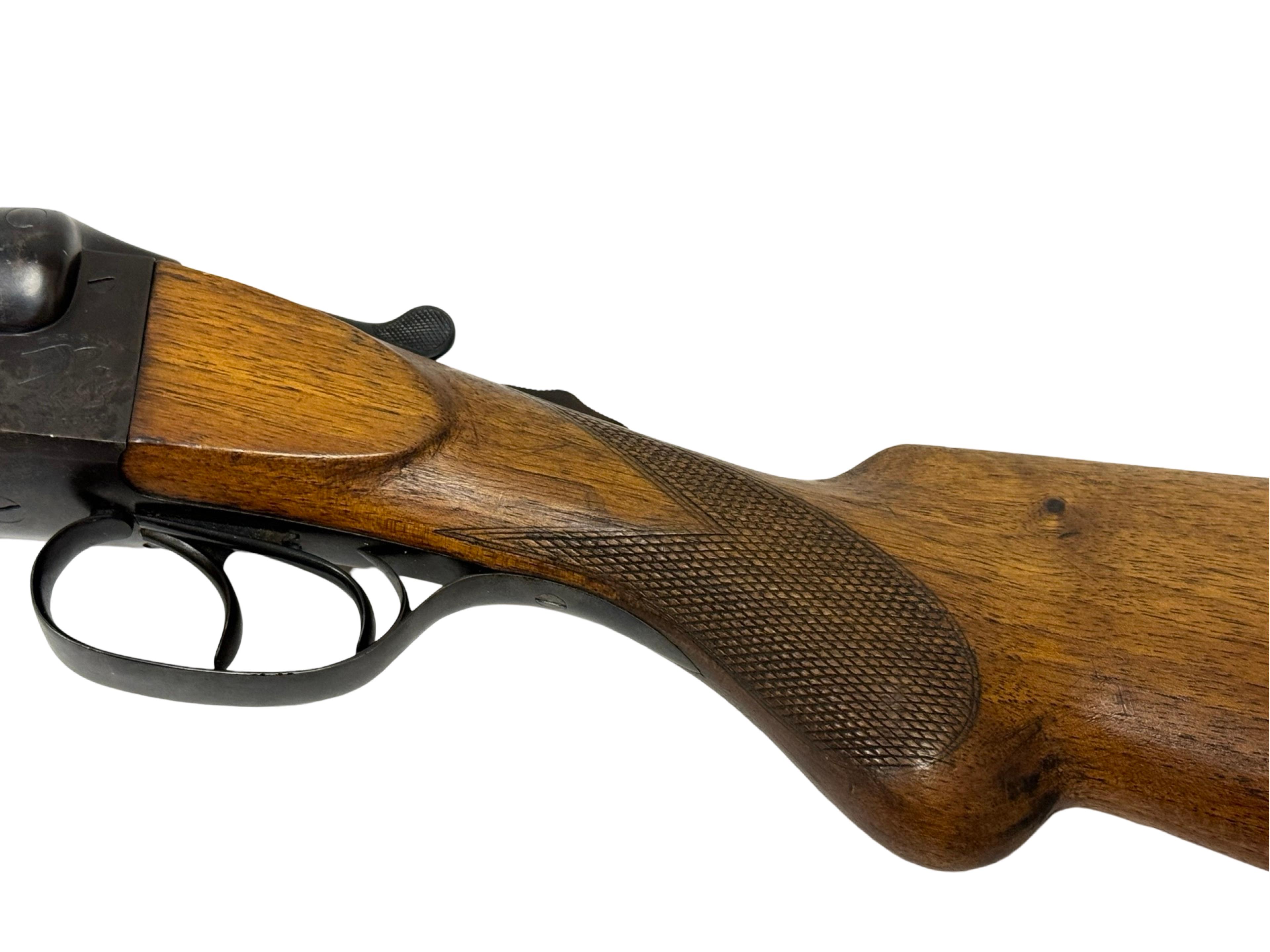 Excellent Pre-War JP Sauer & Sohn DRGM HABICHT SXS 12 GA. Double Barrel Hammerless Boxlock Shotgun