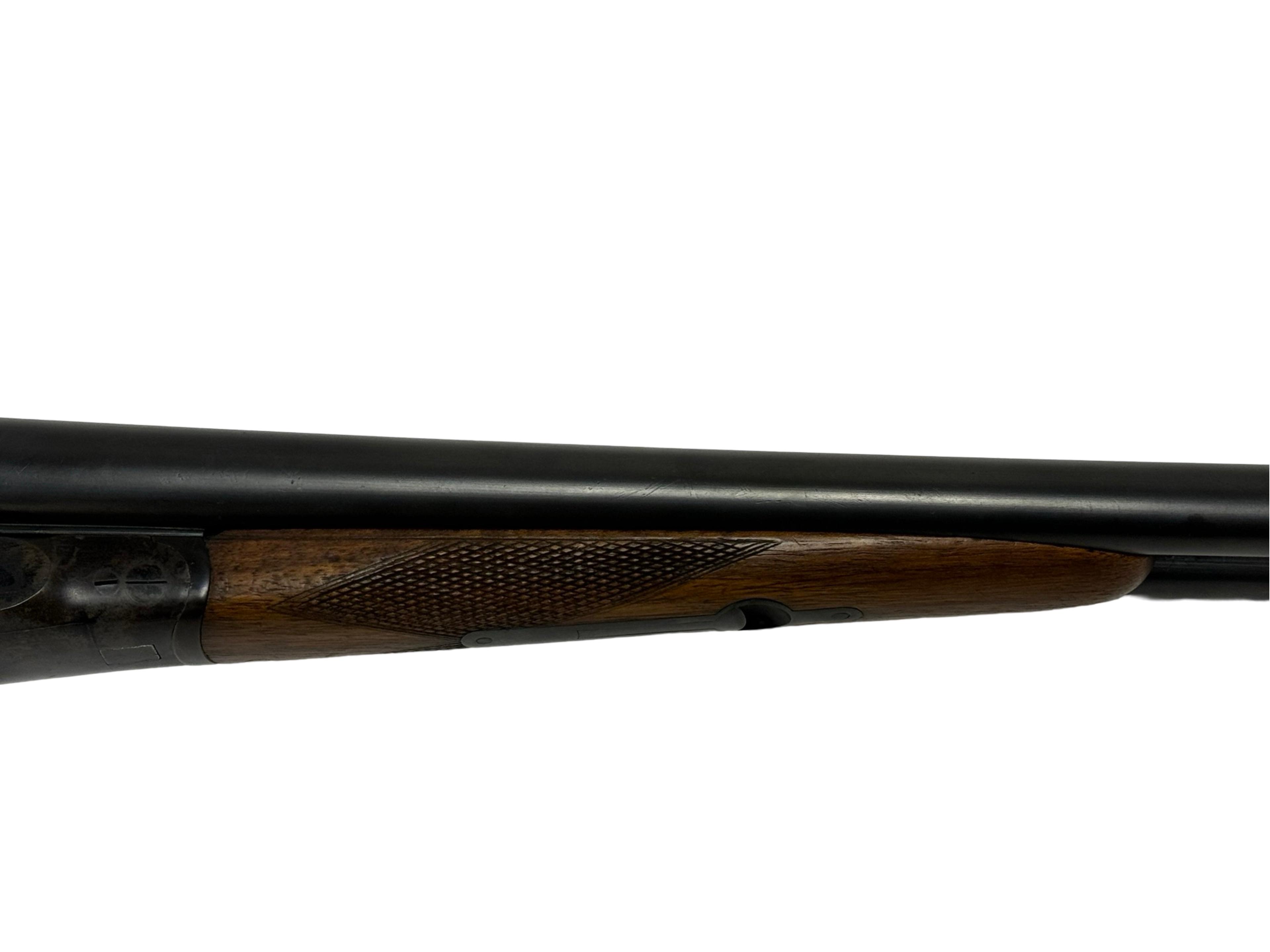 Excellent Pre-War JP Sauer & Sohn DRGM HABICHT SXS 12 GA. Double Barrel Hammerless Boxlock Shotgun