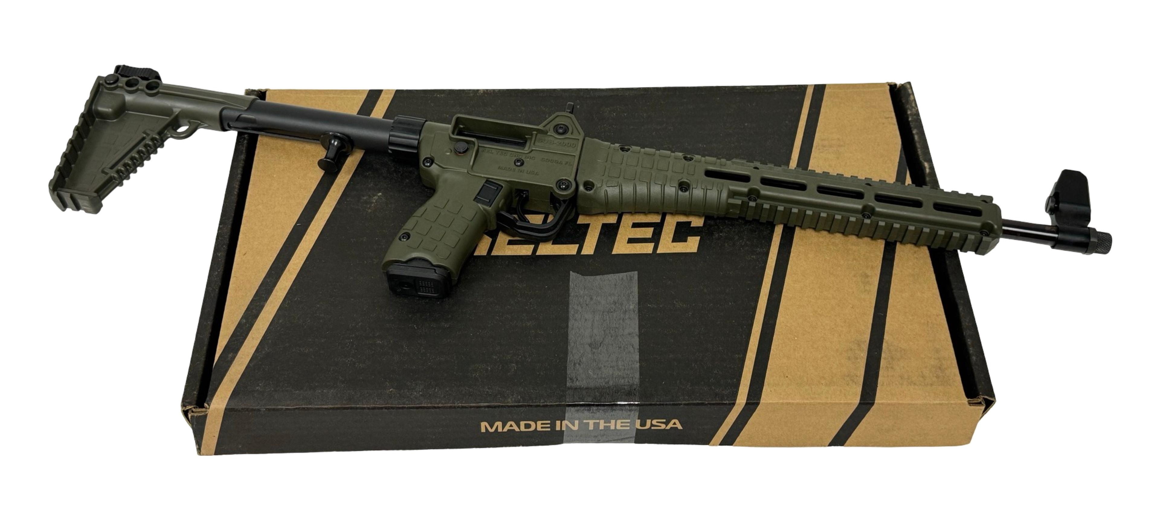 NIB Kel-Tec SUB-2K Gen 2 (GLK-G17) 9MM Blued/Green Compact Semi-Automatic Folding Survival Rifle