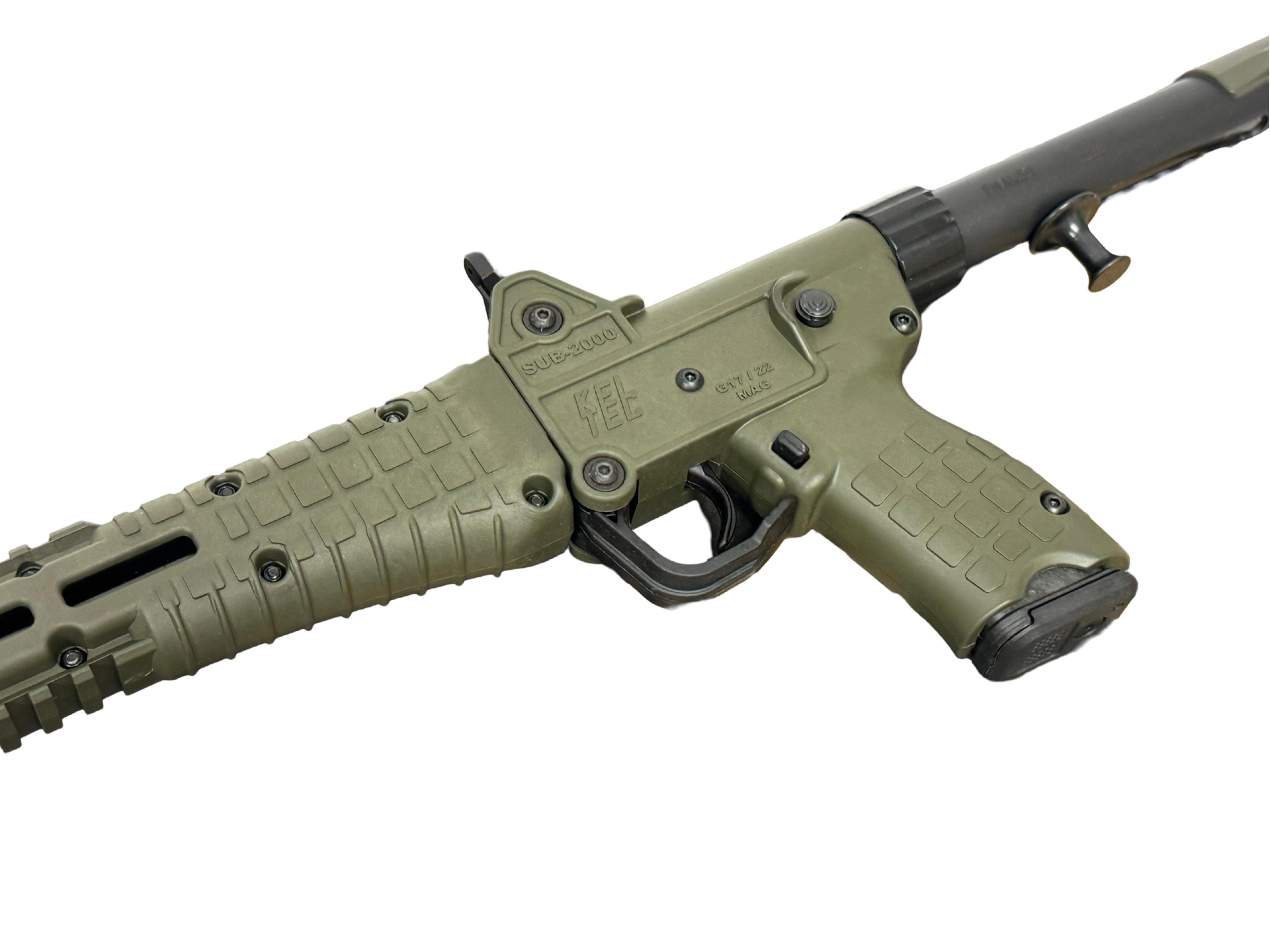 NIB Kel-Tec SUB-2K Gen 2 (GLK-G17) 9MM Blued/Green Compact Semi-Automatic Folding Survival Rifle