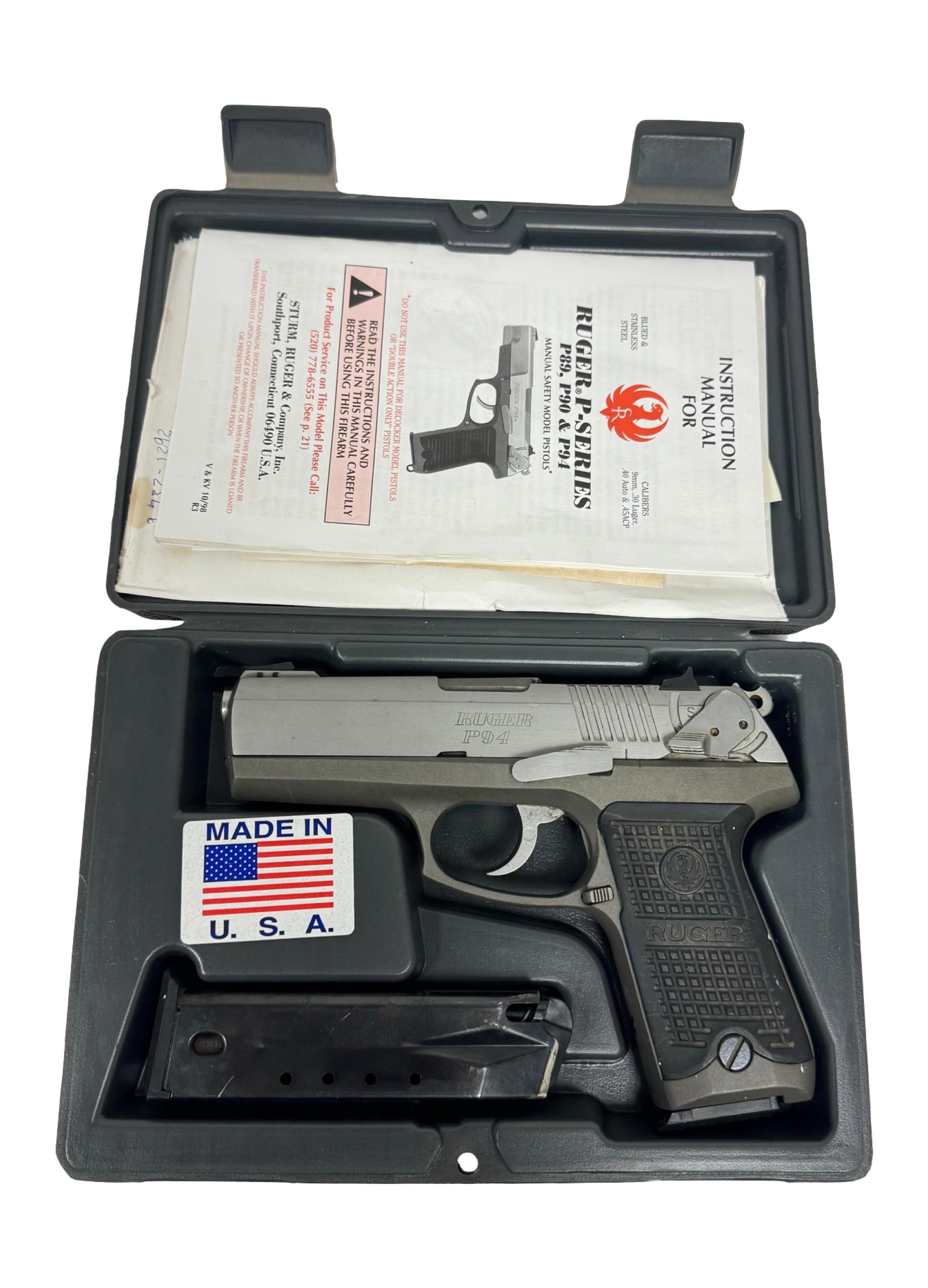 Ruger P94 Semi-Automatic .40 SMITH & WESSON Pistol in Factory Box