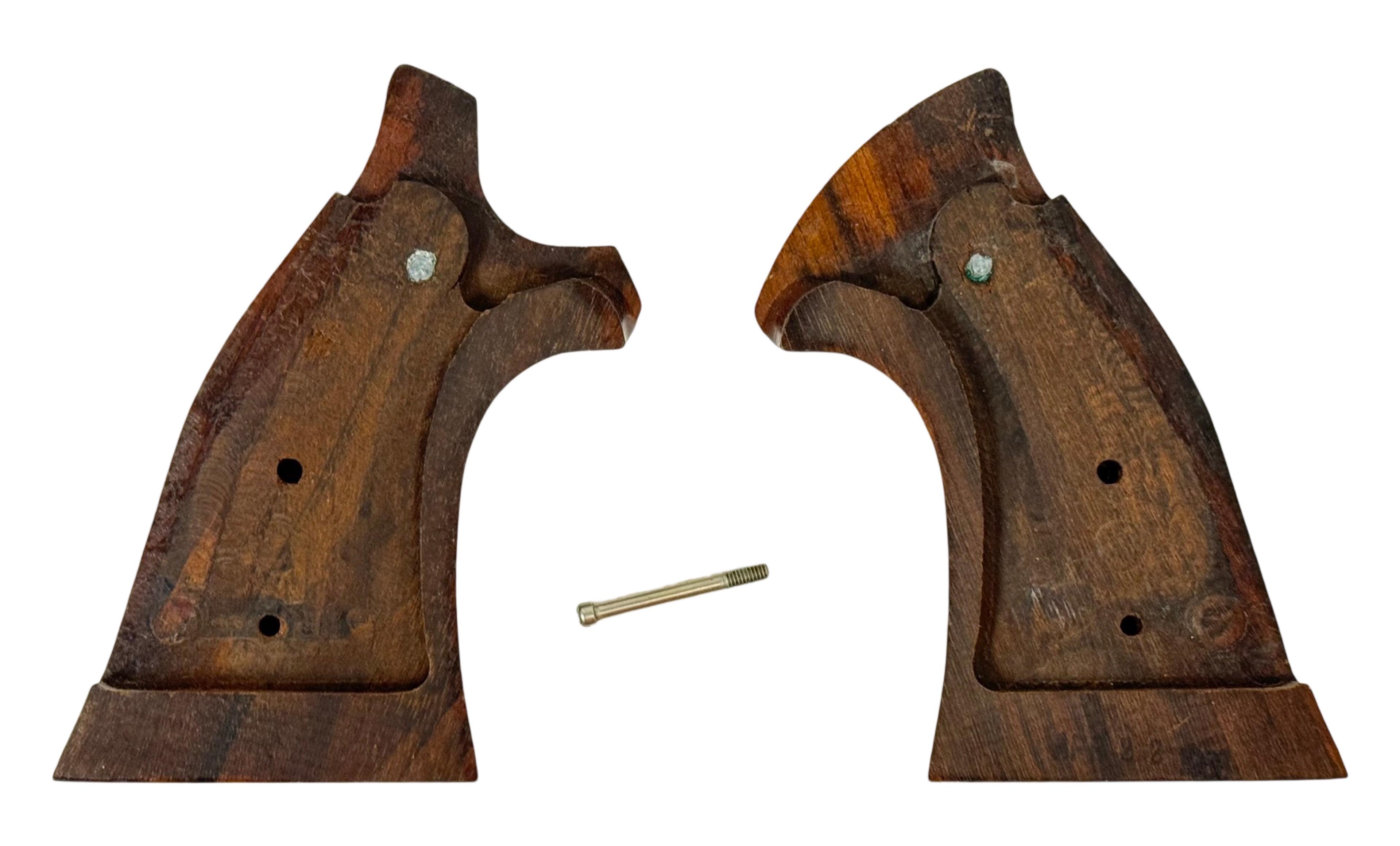 Beautiful Factory S&W Medallion Wood Checkered Stocks for K/L Frame