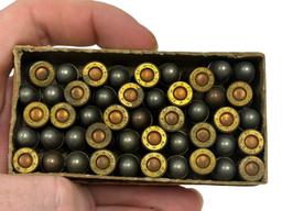 Collectible 47rds. of Winchester .32 AUTO COLT 74gr. Full Patch WRA Co. Orange Label Box Ammo