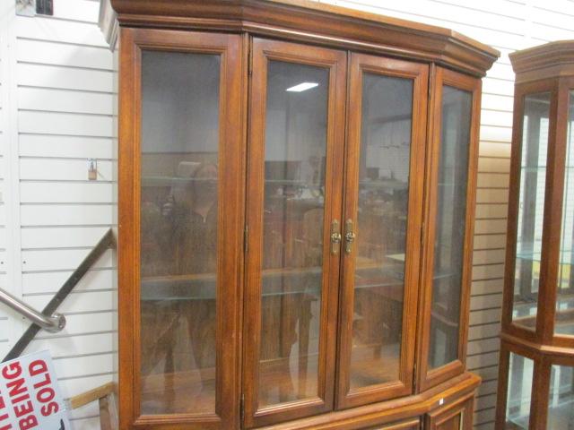 2pc. Lighted China Cabinet