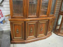 2pc. Lighted China Cabinet