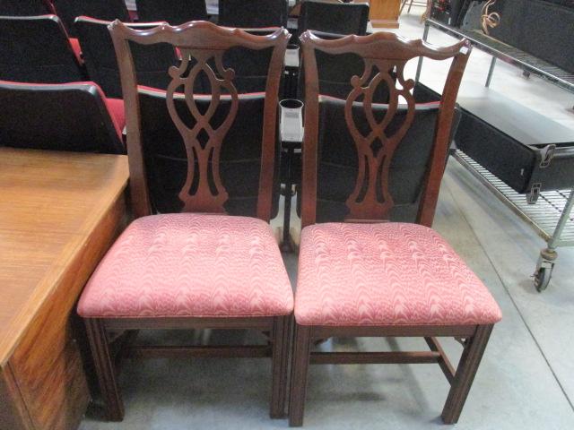 Pair of Queen Anne Style Dining Chairs