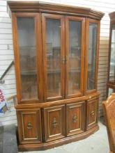 2pc. Lighted China Cabinet