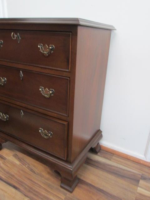 Small Authentic Reproduction by Craftique Locking 3 Drawer Chest