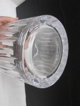 Crystal Ice Bucket with Stainless Tongs