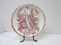 Vernon Kilns "Monument Terrace Lynchburg, Va." Plate Designed by J.B. Bell Co.