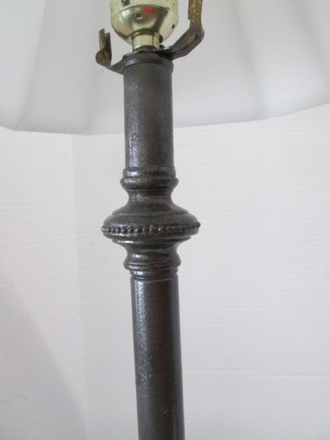 Pair of Gun Metal Finish Buffet Lamps