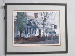 1980 T. Coffman "Raleigh's Tavern Spring Williamsburg, Va." Print