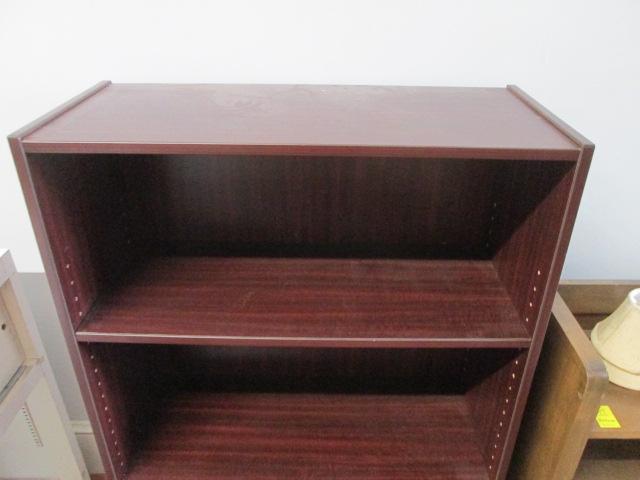 Mahogany Finish Melamine Bookcase