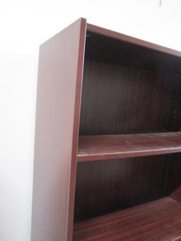 Mahogany Finish Melamine Bookcase