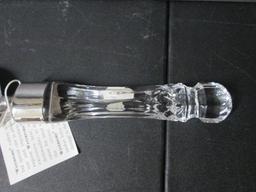 Waterford Cutlery Crystal Handle Cake Knife with Stainless Blade in Original Box