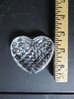 Waterford Crystal Celtic Heart Paperweight in Original Box