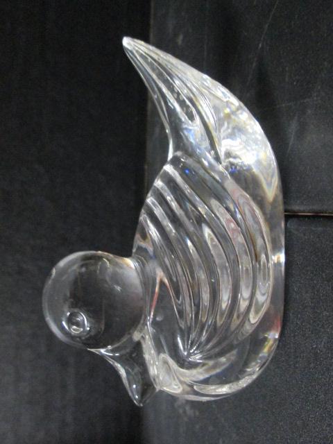 Waterford Crystal Duck Figurine Paperweight in Original Box