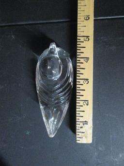 Waterford Crystal Duck Figurine Paperweight in Original Box