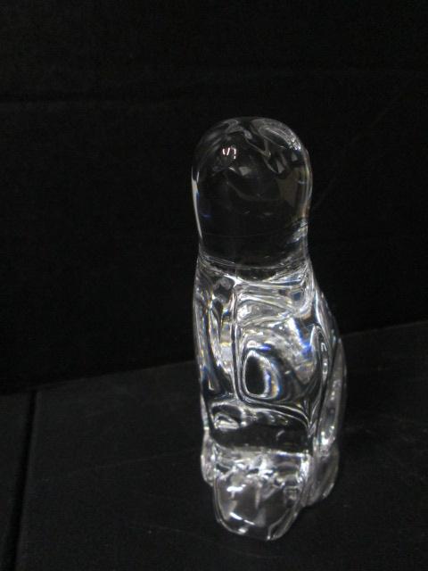 Waterford Crystal Cat Looking Up Figurine in Original Box