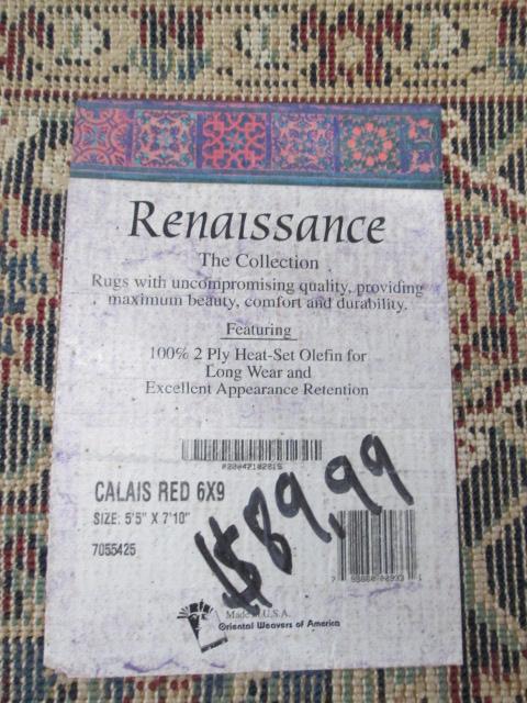 Renaissance The Collection Burgundy/Navy Area Rug